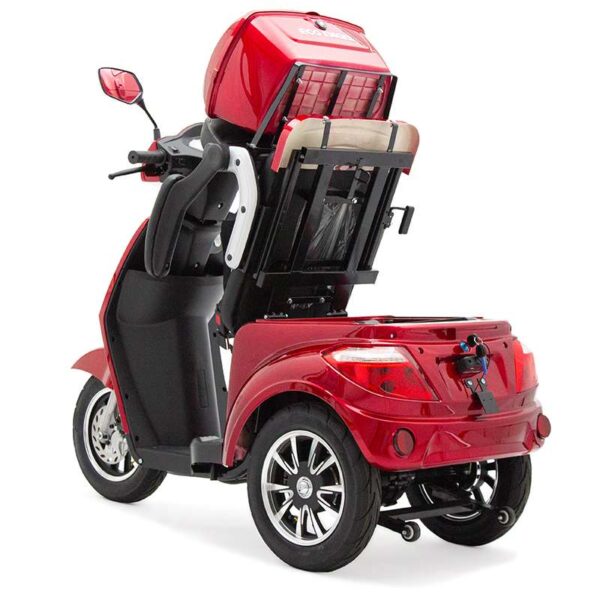 Dreirad Elektromobil, Seniorenmobil rot, 25 km/h, Senioren Roller – Bild 4