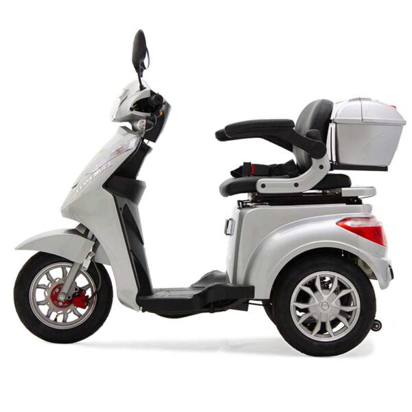 Dreirad Elektromobil, Seniorenmobil silber, 25 km/h, Senioren – Bild 2