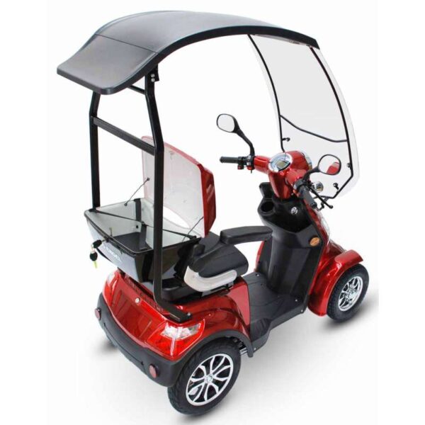E-Mobile, Seniorenmobil 4 Räder, rot, 25 km/h mit Dach – Bild 10