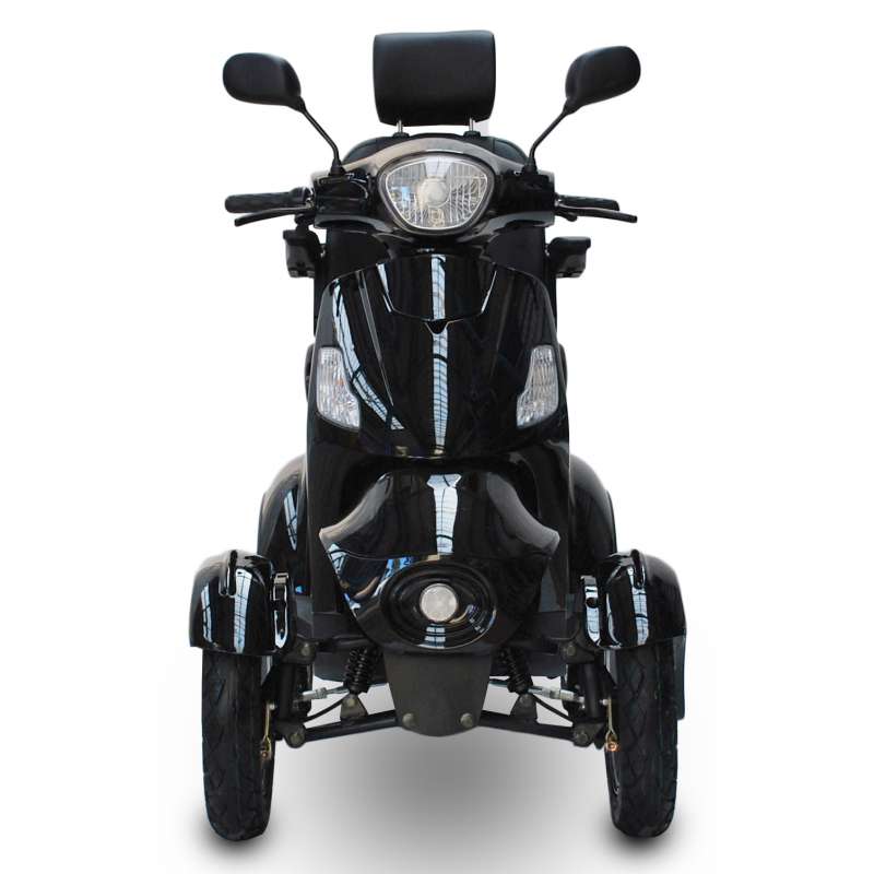 4-Rad Elektromobil, Seniorenmobil, schwarz, 1000 Watt, mit elektromagnetischen Bremsen – Bild 6