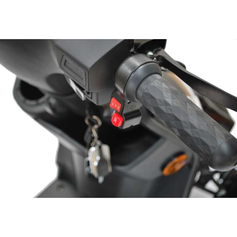 4-Rad Elektromobil, Seniorenmobil, schwarz, 1000 Watt, mit elektromagnetischen Bremsen – Bild 7