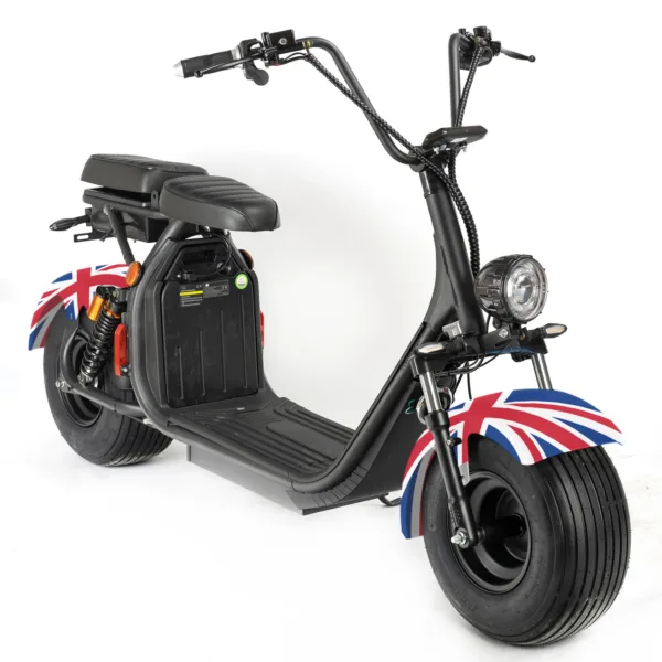 ENEWAY COCO II Plus 2000W 60V Fatwheel LowRider Scooter mit Straßenzulassung 45 km/h BRITISH – Bild 6