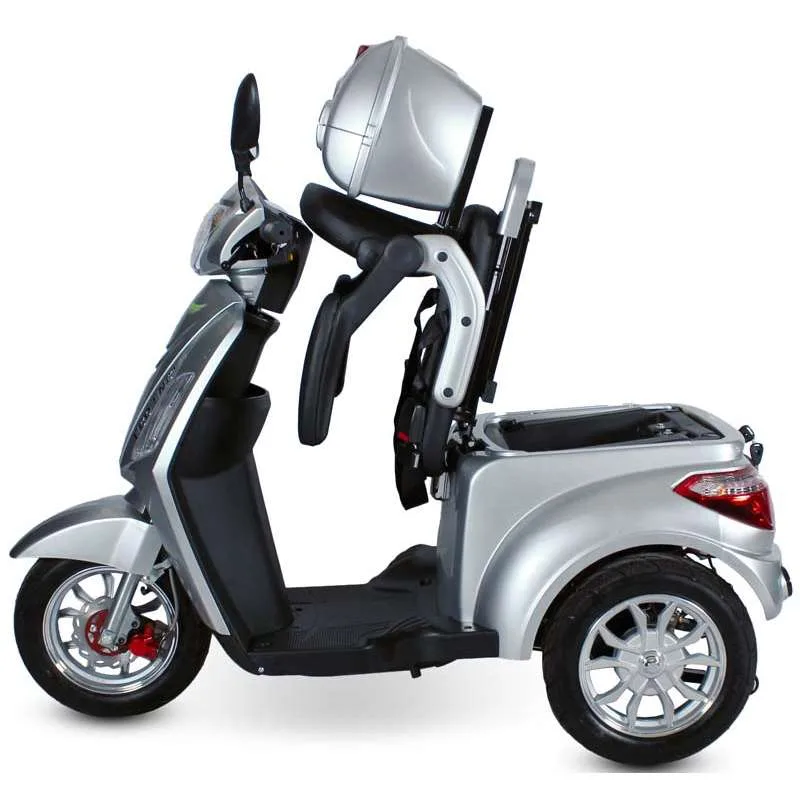 Dreirad Elektromobil, Seniorenmobil silber, 25 km/h, Senioren Roller – Bild 6
