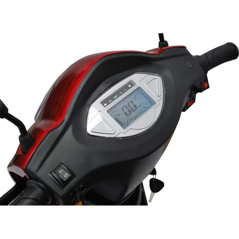 Elektro-Dreiradroller für Senioren 25 Km/h – ECO ENGEL 503 Zweisitzer rot – Bild 8