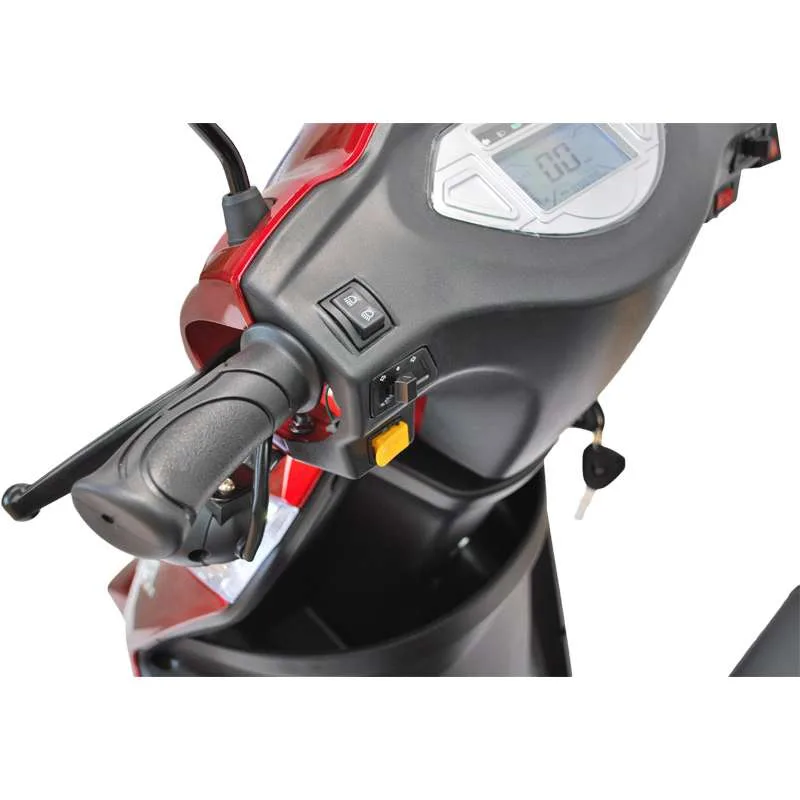 Elektro-Dreiradroller für Senioren 25 Km/h – ECO ENGEL 503 Zweisitzer rot – Bild 9